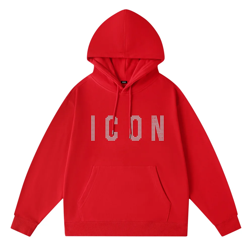 Fashion Red Pullovers Hoodies Men Original Brand Letter Man Sweatshirts High Quality Casual Comfortable Designer Men's Clothing