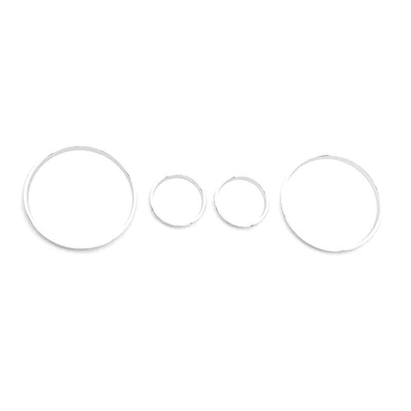 بقوة غطاء عداد سرعة السيارة الحافة تقليم لوحة القيادة قياس حلقة مجموعة لسيارات BMW E39 5 سلسلة E38 7 سلسلة E53 X5 استبدال أجزاء 4 قطعة