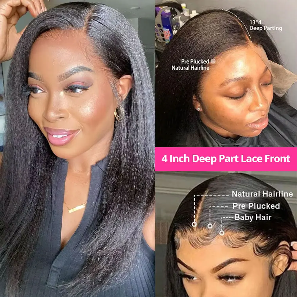 30 34 بوصة شفافة 13x4 13x6 الدانتيل الباروكة الأمامية قبل قطعها غريب مستقيم 360 الدانتيل أمامي شعر الإنسان غلويليس شعر مستعار للنساء #2