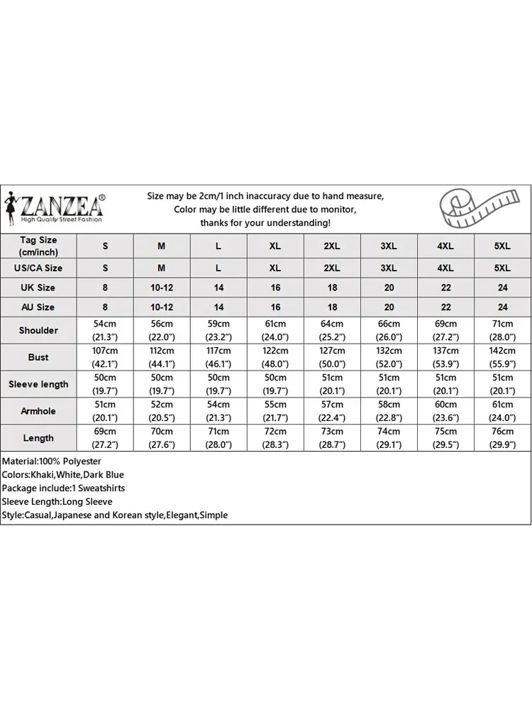 ZANZEA Fashion Women Striped Patchwork Sweatshirts Pullovers 2025 Autumn Long Sleeve Tunic Tops Casual Loose Blusas Jumpers