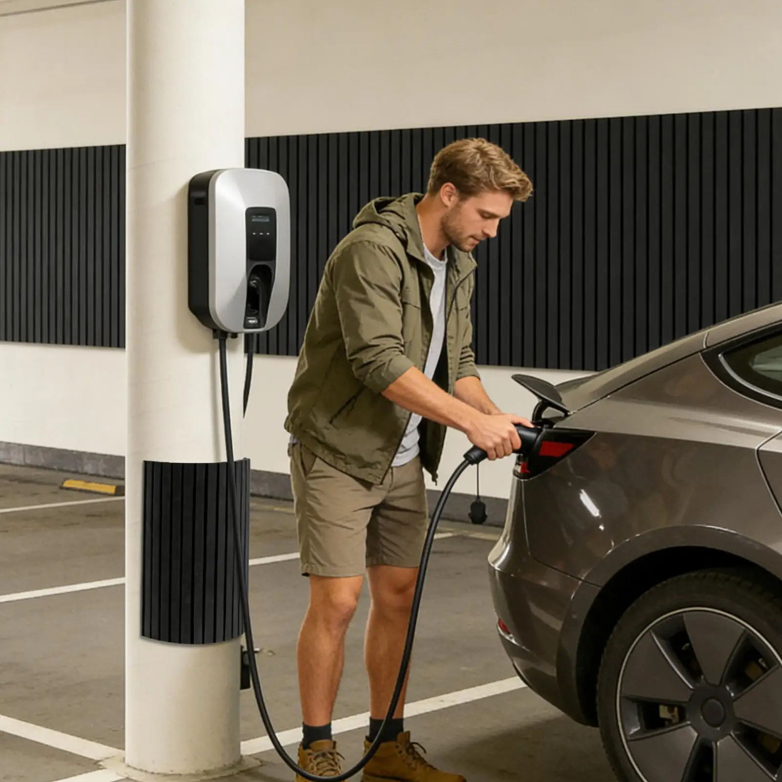 

Garage Wall Protector Foam Wall Edge Padding Guard Self Adhesive Bumper Strip for Parking Lot Basement Home Public Protective