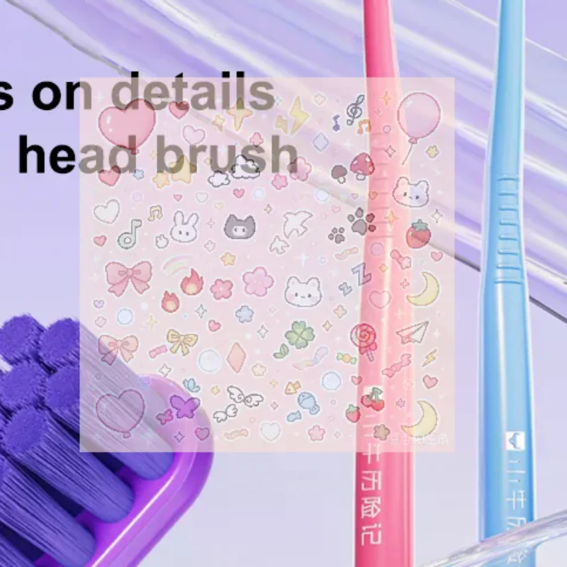 1Pcs Dental Cleaning Tool Small Head Toothbrush With Fine Tuft Compact Interdental Brush For Oral Care