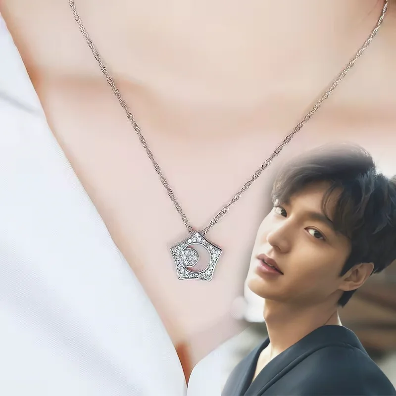 Série de tv f4 okos hye-sun ku lee minho cosplay colar estrela lua pingente metal gargantilha clavícula corrente jóias acessórios prop