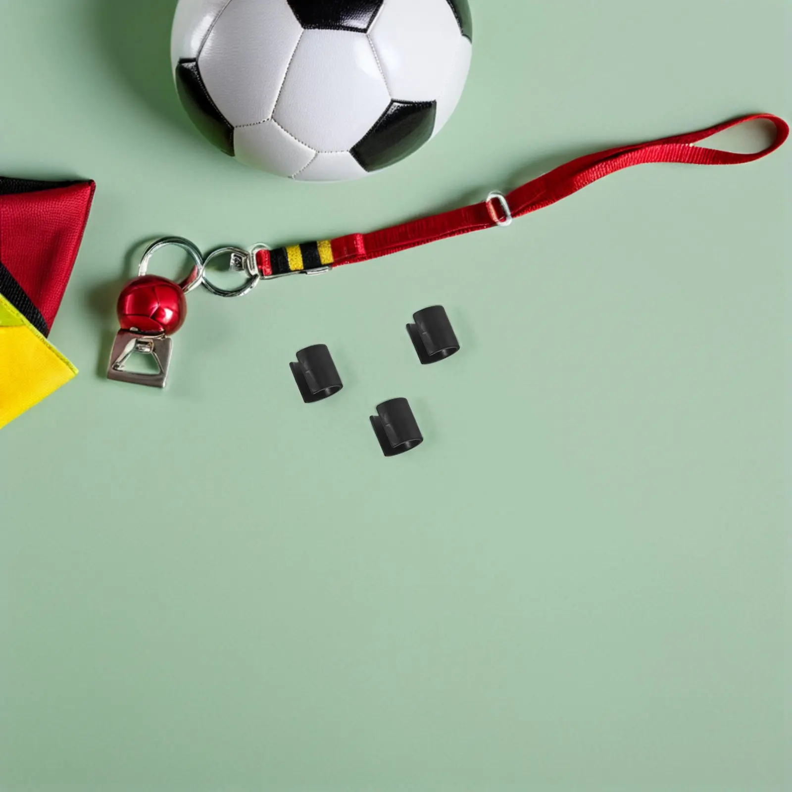 20Pcs Flag Pole Clips Garden Flag Stand Clips Easy Install High-Durability Practice Flags for Football Bright