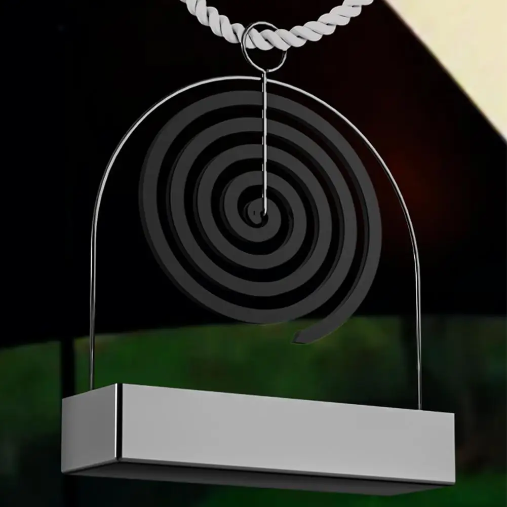 plastic Iron Coil Incense Burner Mosquito Coil Holder Modern Repellent Rack for Household Bedroom Patio
