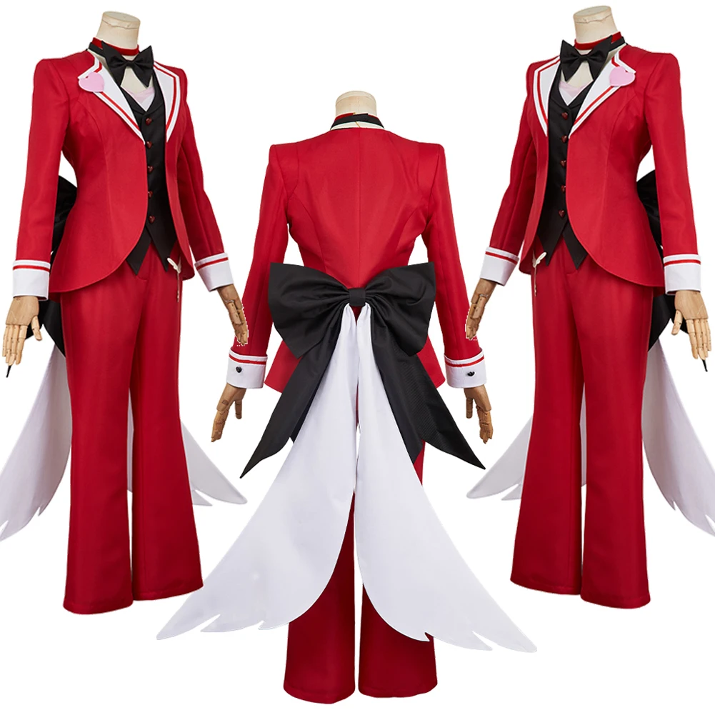 تلفزيون الجحيم نان تأثيري الملاك الغبار السراويل قميص الملابس للنساء الكبار حفلة تمويه هالوين زي كرنفال وتتسابق الدعاوى #2