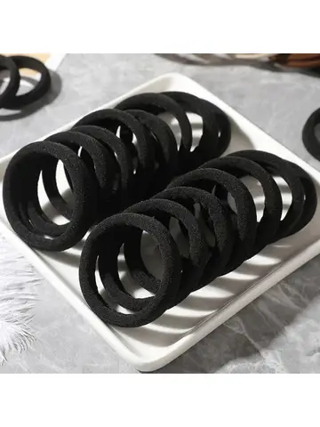 50/100pcs Black Hair Bands for Women Girls Hairband High Elastic Rubber Band Hair Ties Ponytail Holder Scrunchies Accessorie