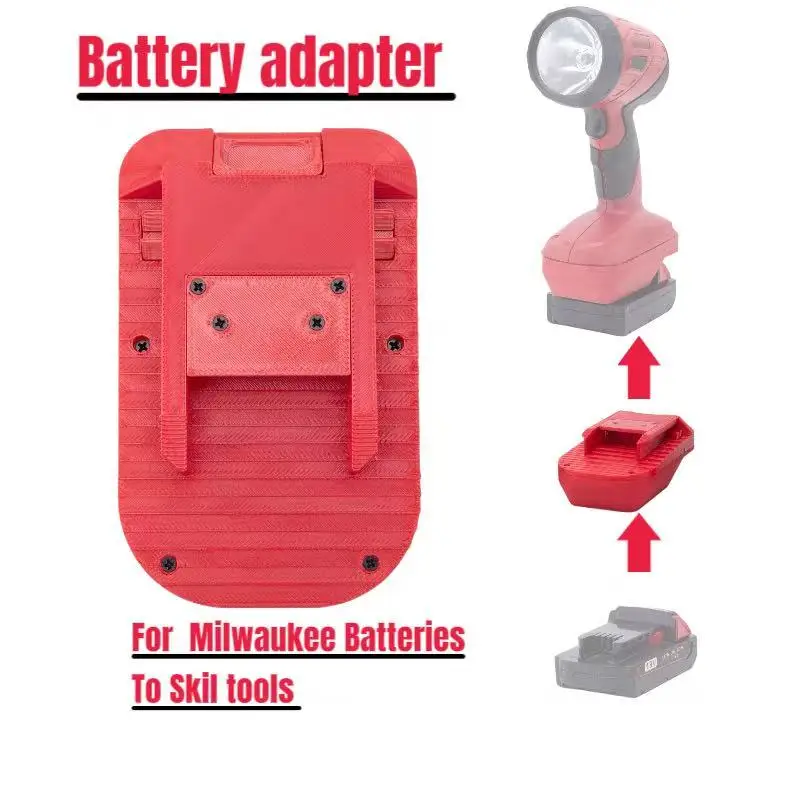 Battery Adapter for  Milwaukee 18v  Series Battery To Skil 18V NiCad Purpose Tool (Converter Only)