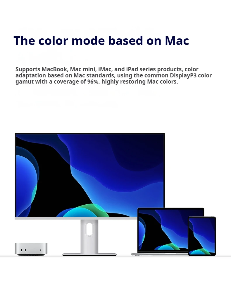 27 "4K 180 هرتز 360 هرتز وضع اللون دقيق سريع IPS مراقب 96% DCI-P3 93% Adobe RGB Mac لون جاهز وخالي من الوميض مع جسم معدني