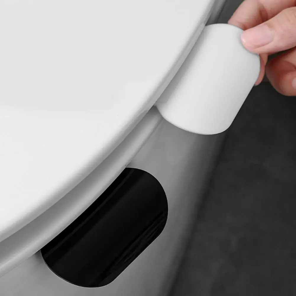 Toilet Seat Handle 2pcs Toilet Seat Lift Handles Self-adhesive Toilet Lid Lifters Bathroom Cover Tabs Hygiene Accessories Set