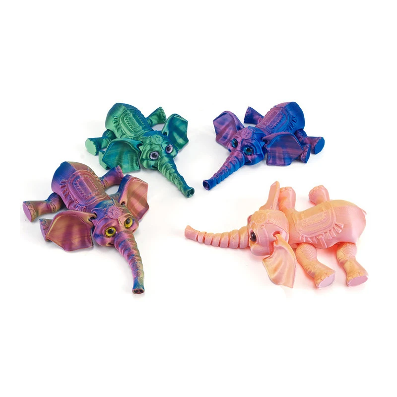 

Lovely Elephant 3D Printing Model in PLA Children Desktop Adornment Cartoon Toy Unique Collection Present
