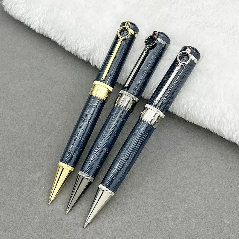 قلم حبر جاف فاخر رولربال المحقق أسطورة أقلام نافورة سوداء باللون الأزرق الداكن Git