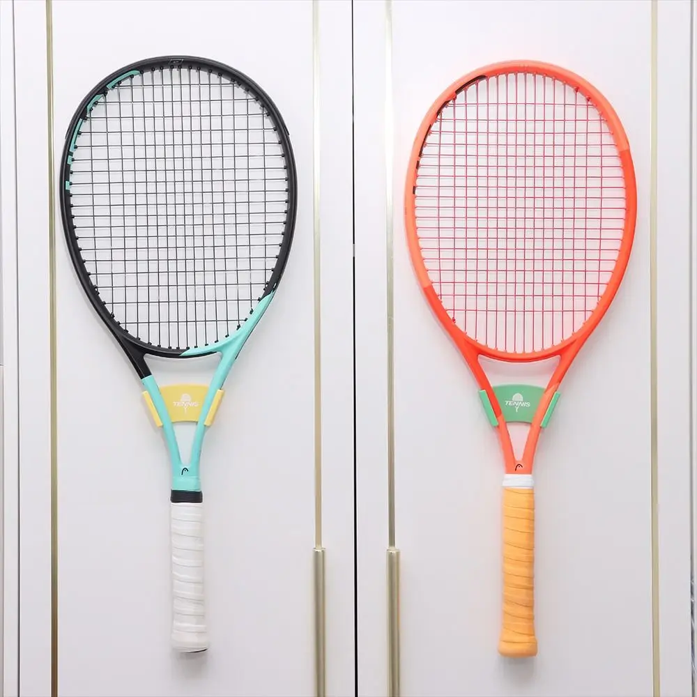 Wandmontierter Tennisschlägerhalter Selbstklebender Kunststoff-Badmintonschlägerhalter Ohne Bohren Langlebig – Detail 6