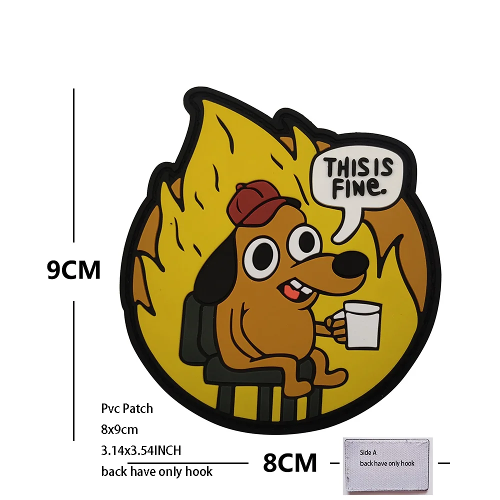 Taktisches Enten-Stickerei-Armband, taktische weiße Gans-Abzeichen, kleine Katze hat, was schlechte Idee, Messer, große Gans, Rucksack-Patch