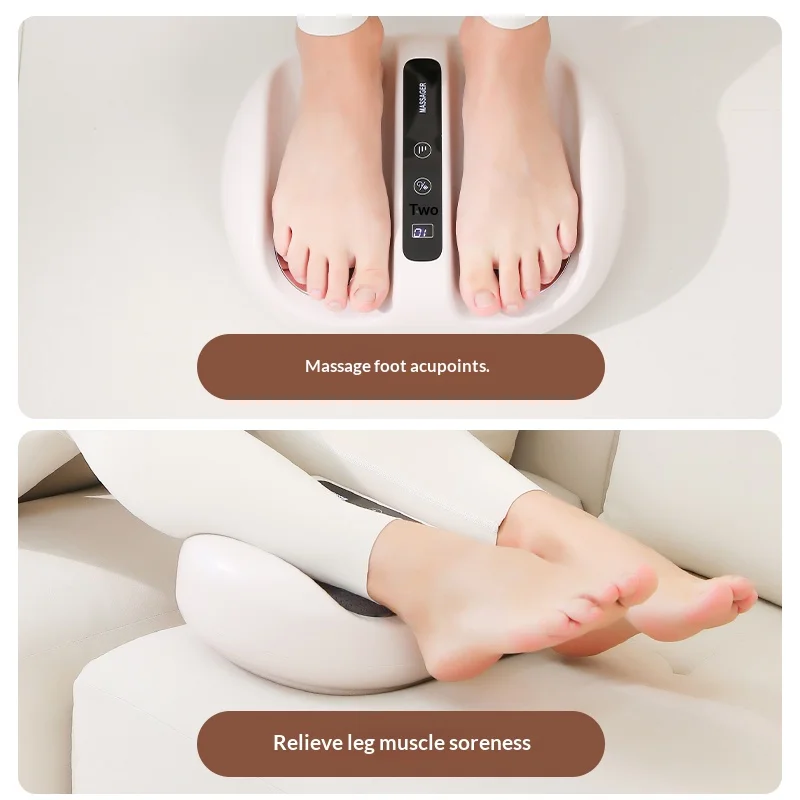 Multifunctional Foot Massager with Vibration Rotation Hot Compress Calf Leg Muscle Relaxation Fascia Massage Wireless Use Gift