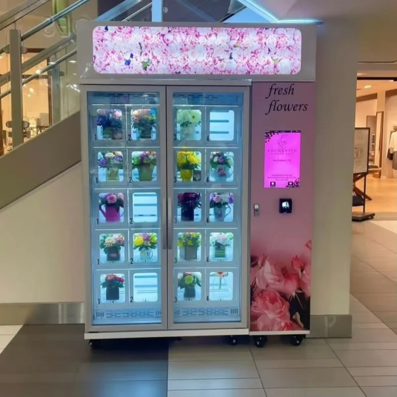 Commercial Cooling Flower Locker Vending Machine, 24/7 Self-service Vending Unit with SDK Secondary Development Support