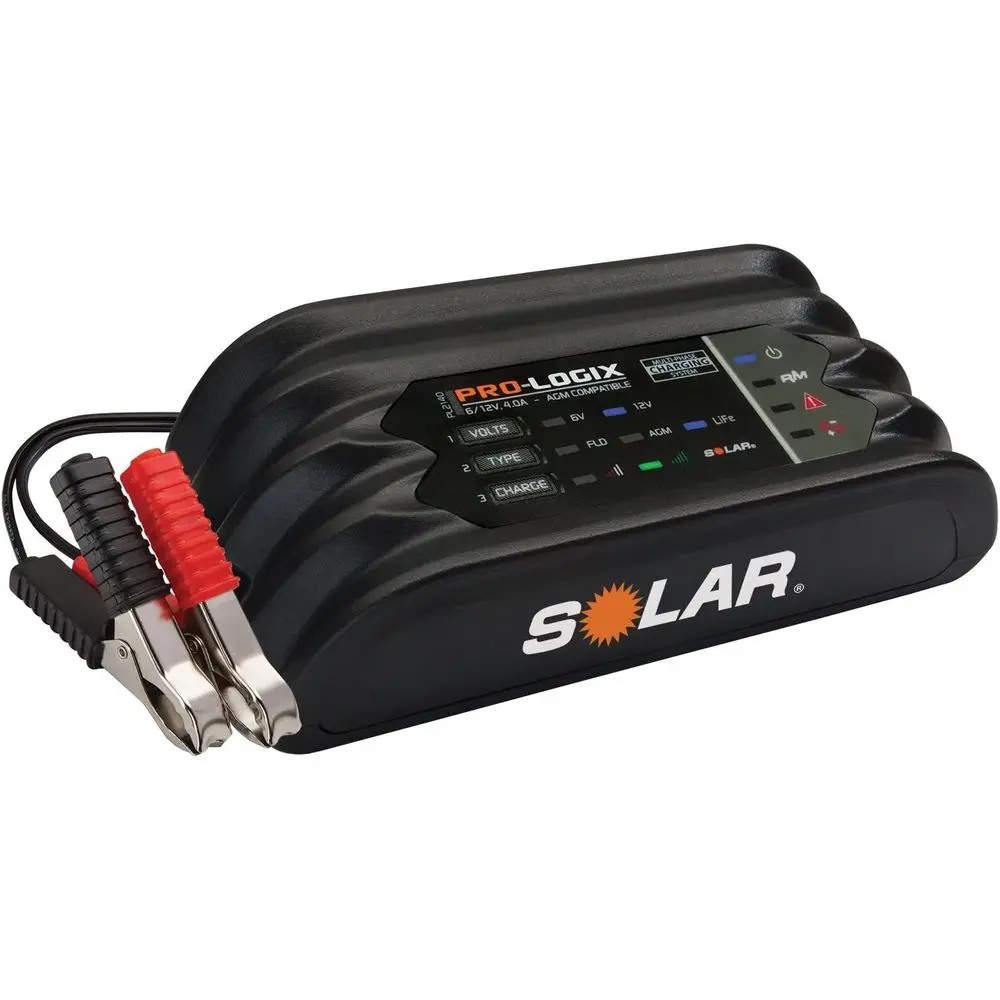 

PL2140, 4-Amp Fully-Automatic Smart Charger, 6V and 12V Battery Charger, Battery Maintainer, and Battery Desulfator with Tempera