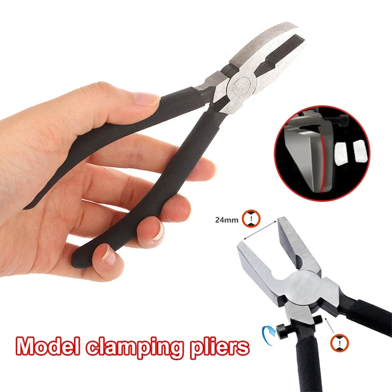 6/8 Inch Model Clamping Pliers Model Tools Adjustable Tiles Nippers Glass Cutter Ceramics Practical Breaker Glass Pliers DIY Too