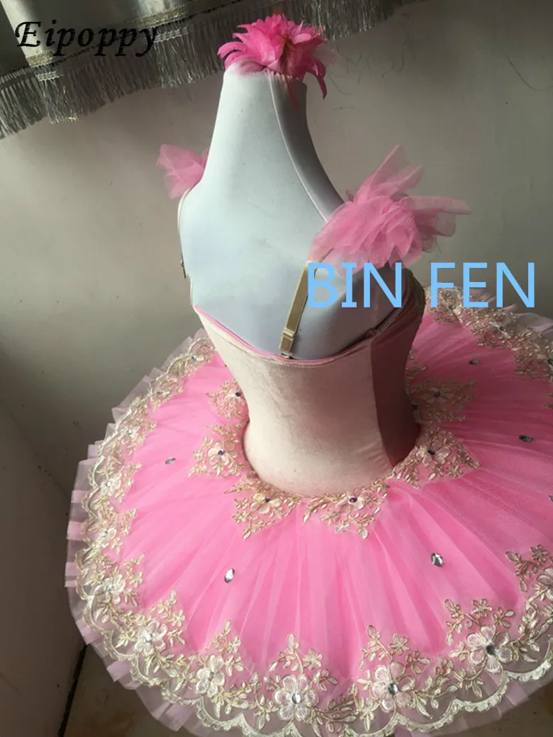 Professional Ballet Skirt Practicing Adult Swan Lake Veil Children's Pompon Skirt Costume Photo Photo Clothing