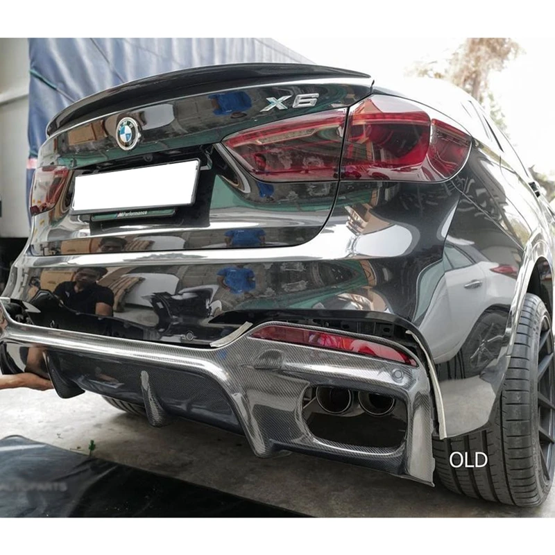 FOR BMW X6 F16&X6M F86 P Style Carbon fiber Rear Spoiler Trunk wing 2014-2019 FRP Forged carbon