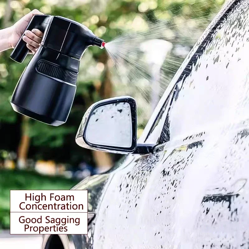 Car Electric Foam Sprayer 1.5/2L Foamer Battery Powered Snow Foam Cannon Wash Wireless Foam Sprayer Automatic Pump Sprayer Amagi