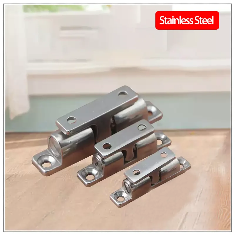 

(2 шт.) Замок-защелка из нержавеющей стали с зеркальной полировкой для промышленного оборудования, скрытый замок для дверей шкафов