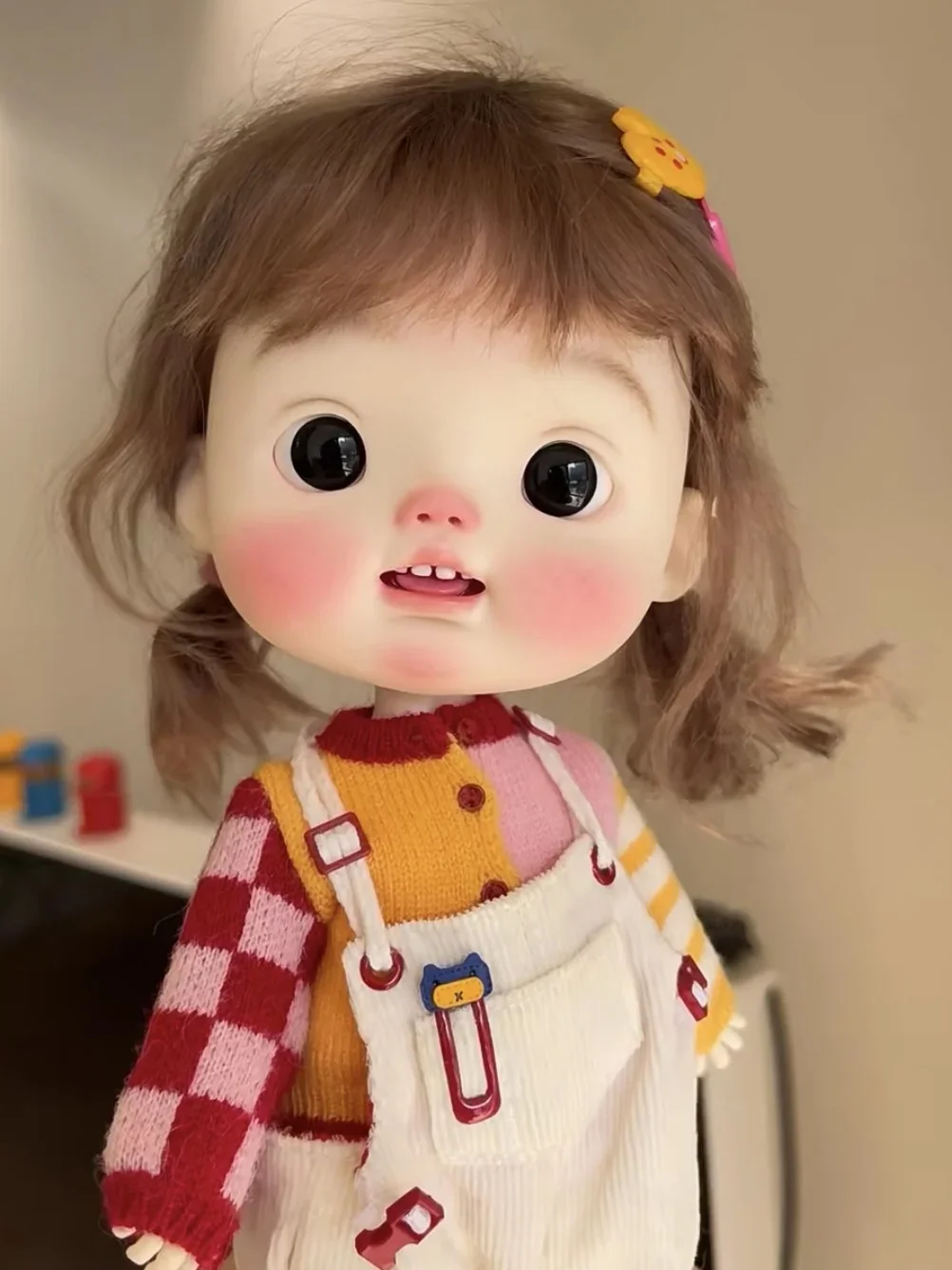 재고 있음 소녀 1/6 디안브로 BJD 디안메이 디안시스터 BJD SD 인형 큰 머리 레진 소재 DIY 어린이 장난감 소녀 선물 무료 배송