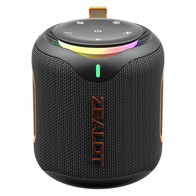 

M1 Portable Bluetooth Speaker,IPX6 Waterproof 360° Wireless Speaker TWS Stereo Pairing 10hrs Playtime For Camping Hiking