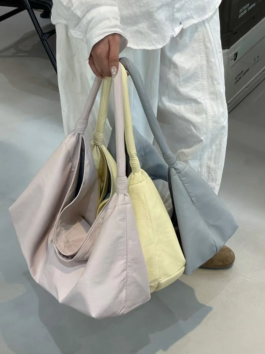 FIRMRANCH Fashionable Versatile Large Capacity Elegant Pleated Premium Soft PU Leather Shoulder Underarm Bag Women's Lazy Tote