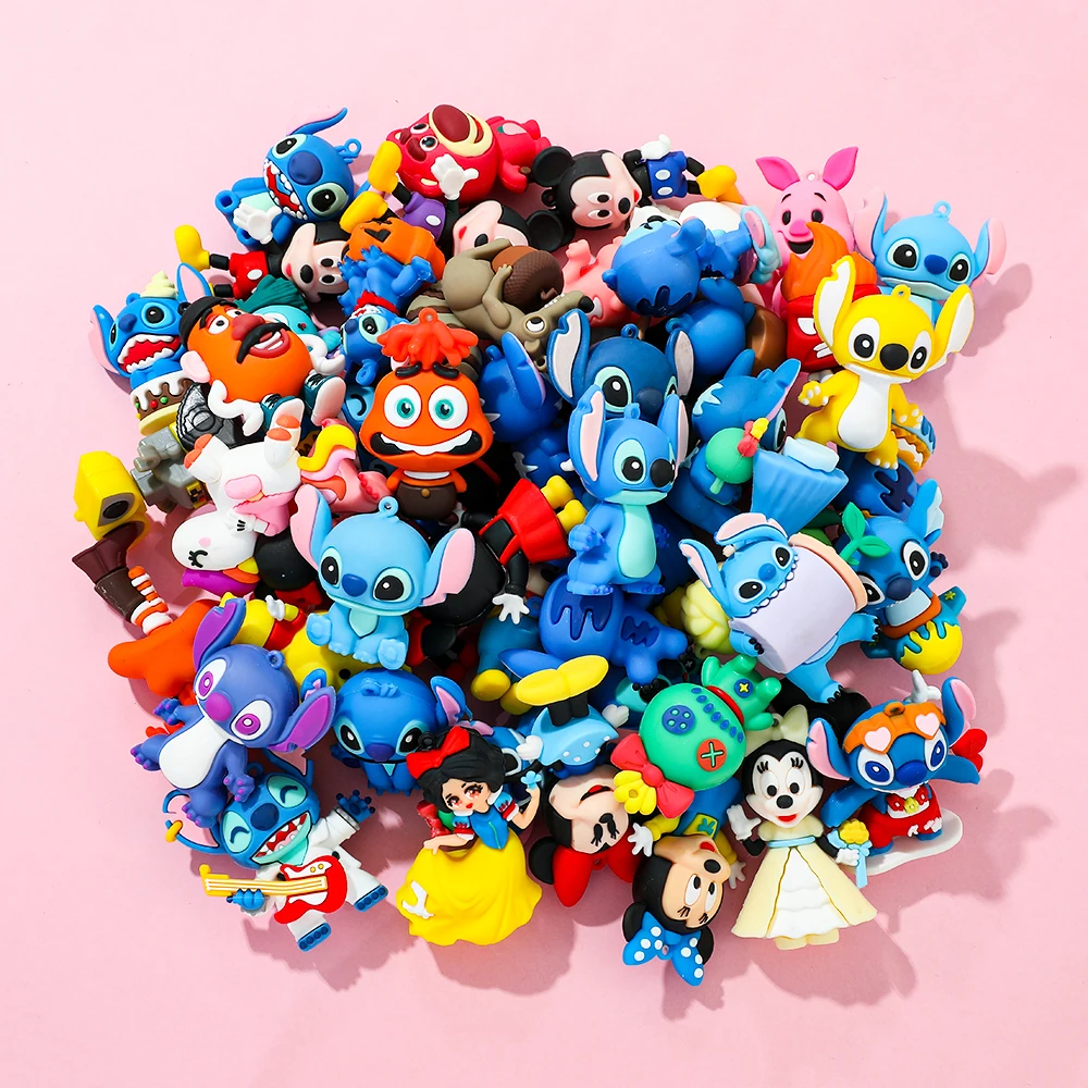 

12/24/48 шт., милые стежки, куклы из ПВХ, настольные украшения для автомобилей, маленькие украшения, подарки