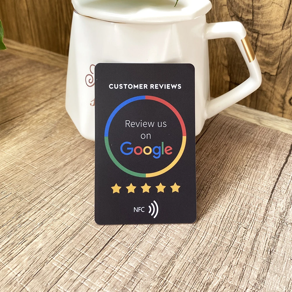 Standard NFC Instagram Google Review Cards Android/iPhone Tap URL Writing Social Business Review Cards