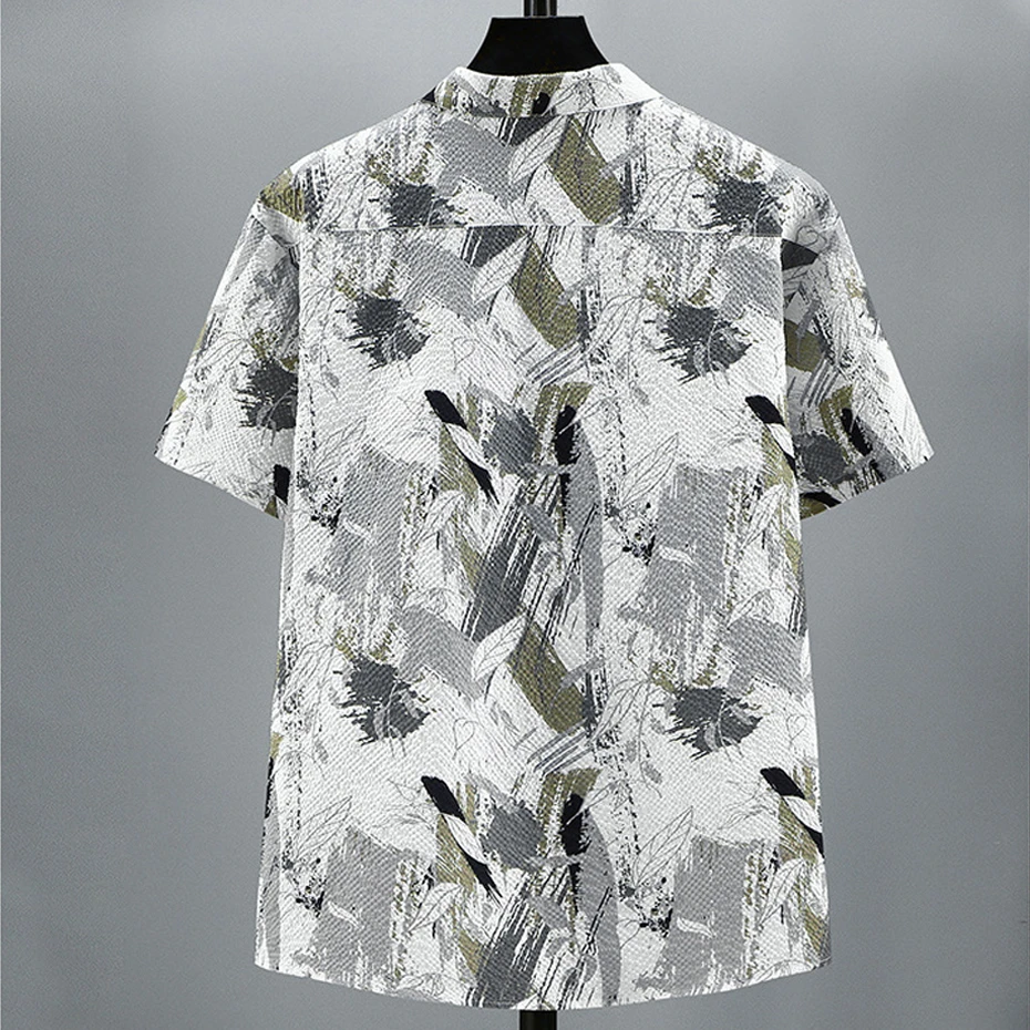 Summer Hawaiian Shirt Men Plus Size 10XL 11XL Beach Shirt Hip Hop Fashion Summer Short Sleeve Shirts Male Big Size 11XL