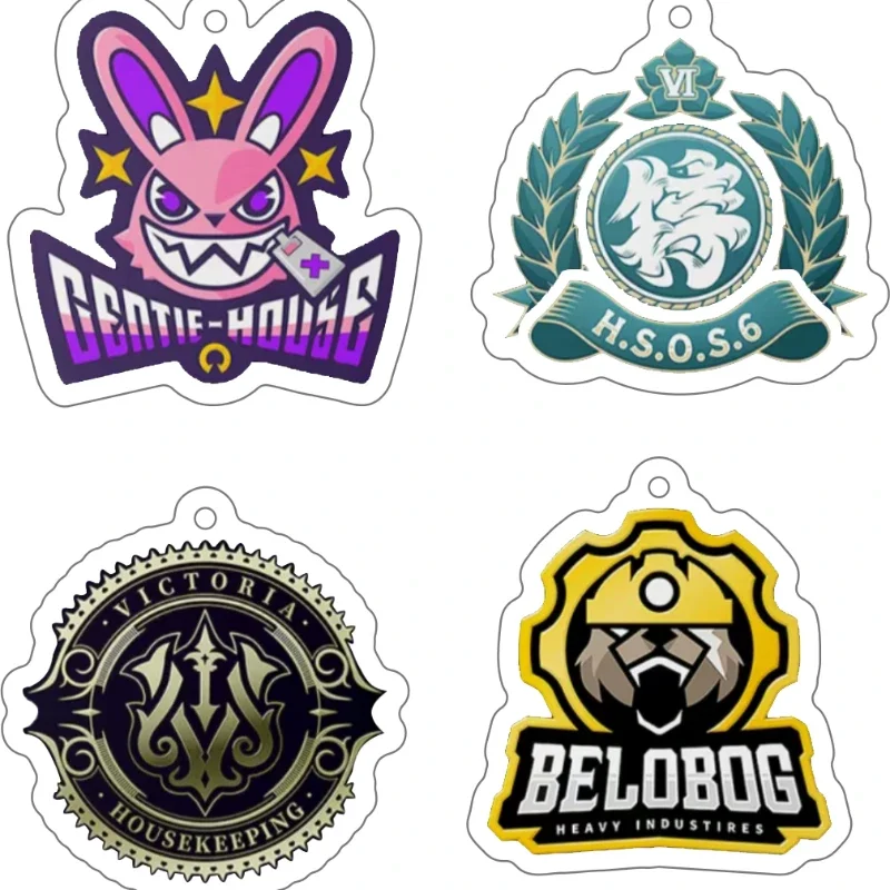 Zenless Zone Zero Faction Gentle House Belobog H.S.O.S.6  Logo Strap Lanyard For Mobile Phone Case Keychain Key Chain Cover Hang