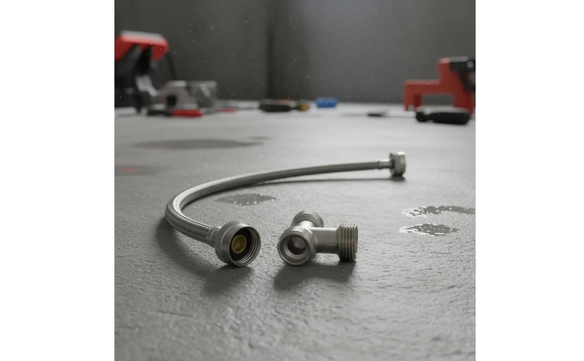 Stainless StainlessFlex Connector Heat-Resistant Flexible Braided Pipe Plumbing Part Long-Lasting for Dryer, Bathroom