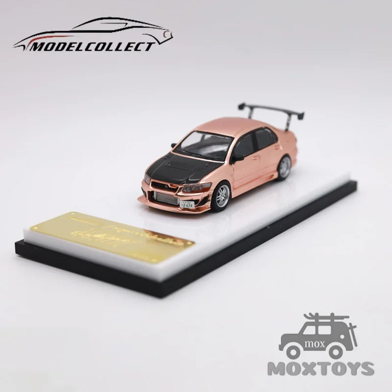 

MC 1:64 Lancer EVO VII Chrome Gold with Black Hood Diecast Model Car