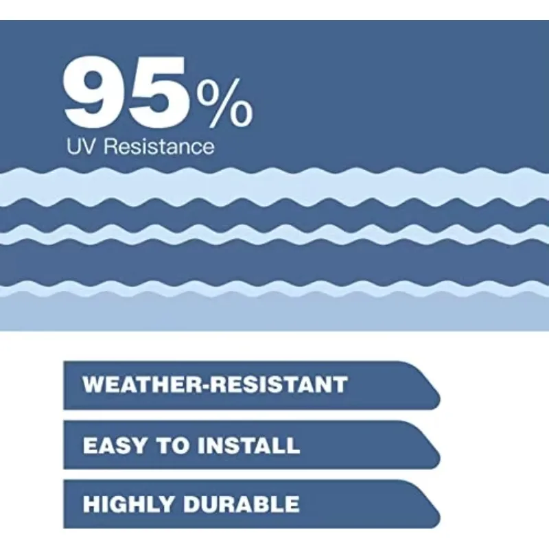 STLF مخصص الفينيل 100% مقاوم للماء والأشعة فوق البنفسجية عززت 4 طبقات عالية الجودة قافلة RV مقطورة المظلة النسيج استبدال #3