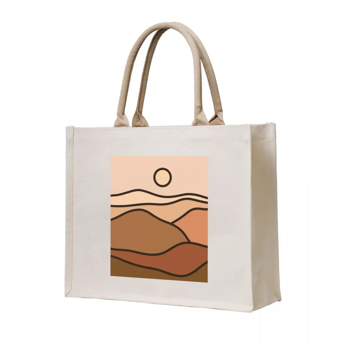 

Boho Peaceful Landscape Earthy Tones Tote Bag Women bags Shopper bag bags luxury women