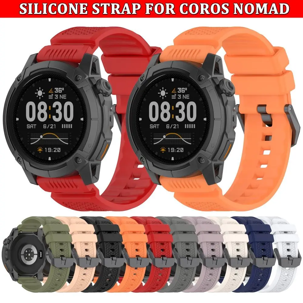 

Новый силиконовый ремешок для часов, регулируемый мягкий браслет, сменный браслет для COROS NOMAD, аксессуары для умных часов