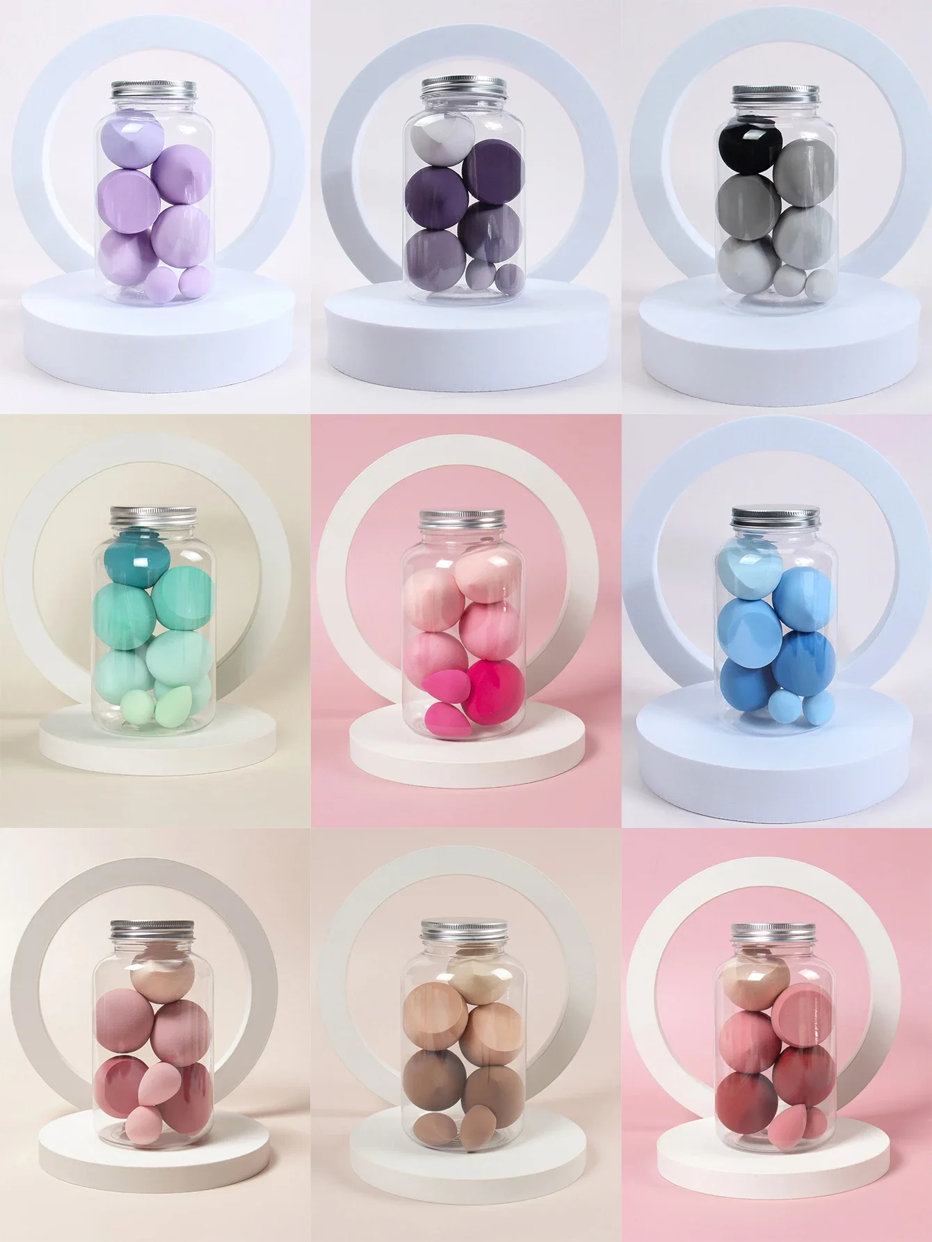 7-piece makeup sponge makeup fluffy sponge beauty egg powder fluffy powder makeup accessories women's makeup tools