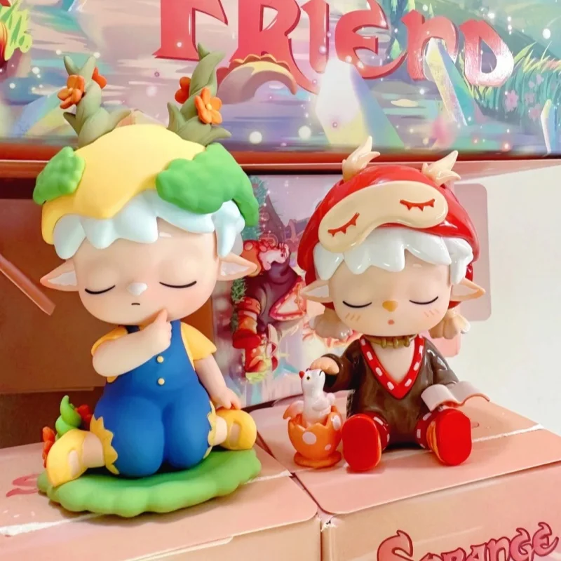 

Genuine Mimi Strange Friends Series Blind Box Trendy Toy Mystery Box Handmade Children Doll Ornament Girl Gifts