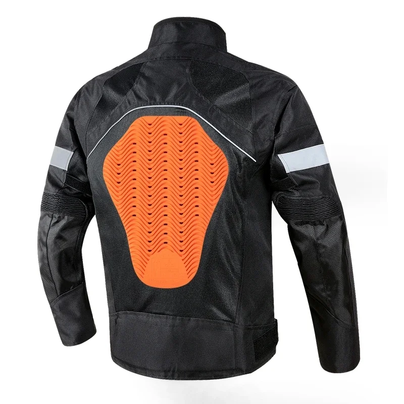 

Men Women Universal CE Certified Orange Moto Bike Back Guard Motorcycle Built-In Protective Gear Jacket Insert Back Protector