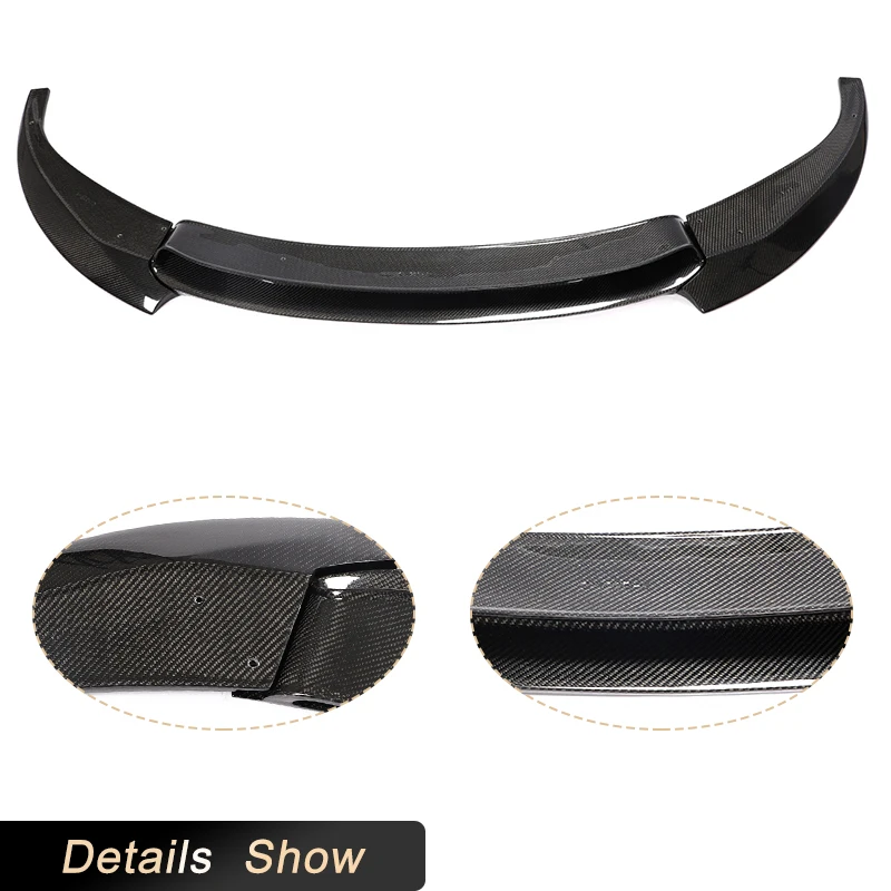 Front Bumper Lip Splitters for BMW 6 Series F06 F12 F13 M6 Base Sedan Convertible Coupe 2014-2017 Front Lip Carbon Fiber / FRP