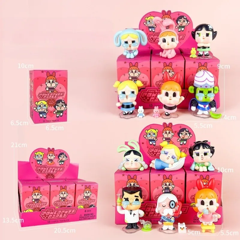 10CM De Powerpuff Girls Seizoen Huilende Baby Blind Box PVC Leuke Ornamenten Willekeurige Stijl Jongens en Meisjes Besparen Geschenken Trendy Speelgoed
