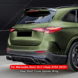 Rear Roof Trunk Spoiler Wing Lip Tail Cover Body Kit Accessories For Mercedes Benz GLC Class X254 220d 300 300d 450d 2023 2024