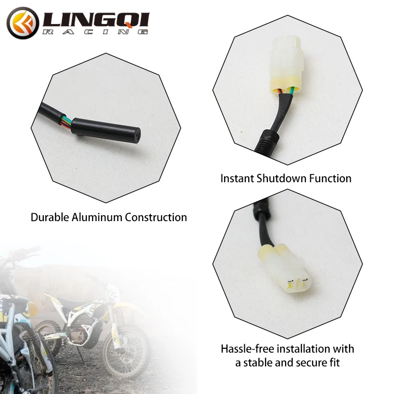 LINGQI Brake Sensing Wire Power Cut Off Brake Sensor for Light Bee X Electric Scooter Cross-country Bike Replacement Parts