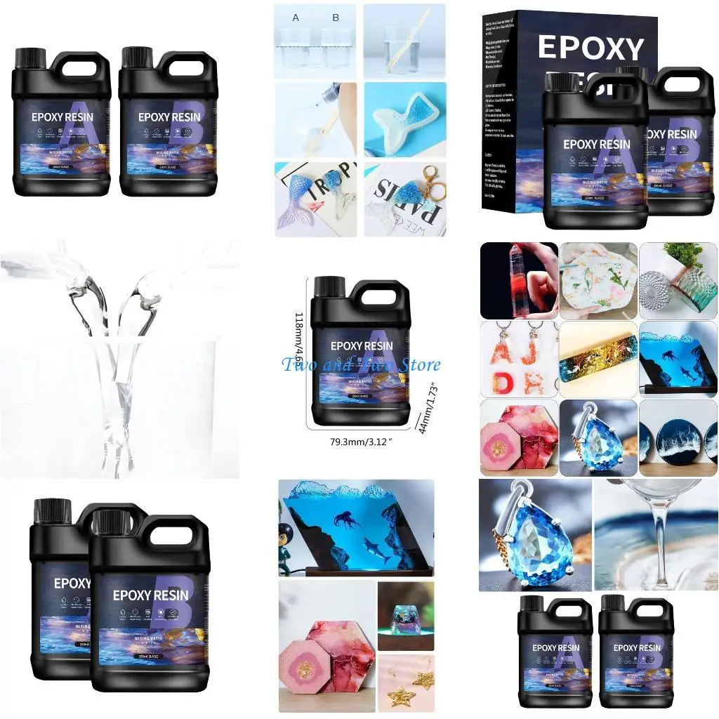 

HX6F High Hardness 1:1 Epoxy Resin AB Metal Glass Rubber Plastic Ceramics Adhesive Durable Jewelry Binder