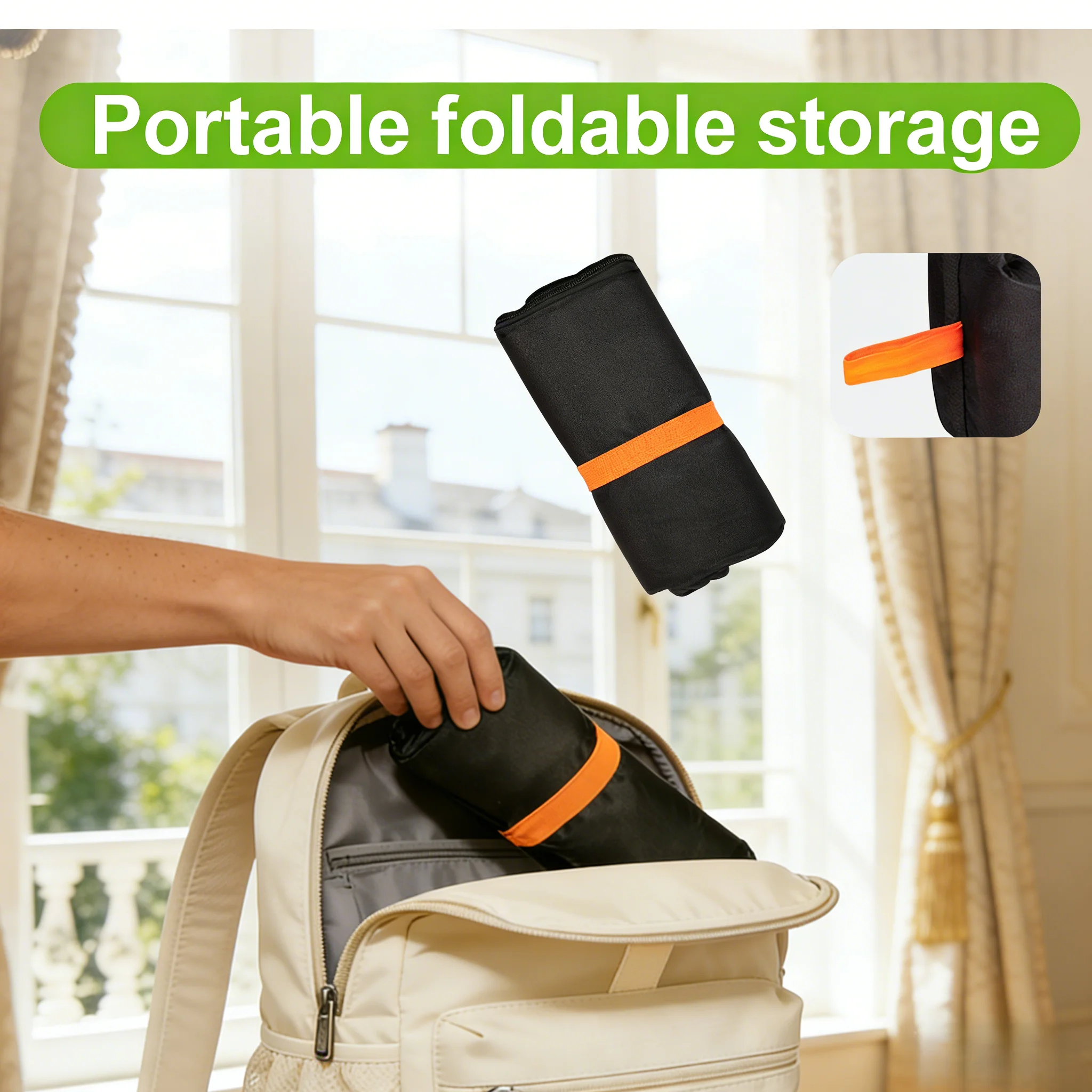 Quadratische, isolierte Lunchtasche für Damen, Thermo-Kühlbox, Bento-Box-Taschen, Lebensmittelträger, tragbar, für Reisen, Picknick, Lieferung, Essensbehälter – Detail 9