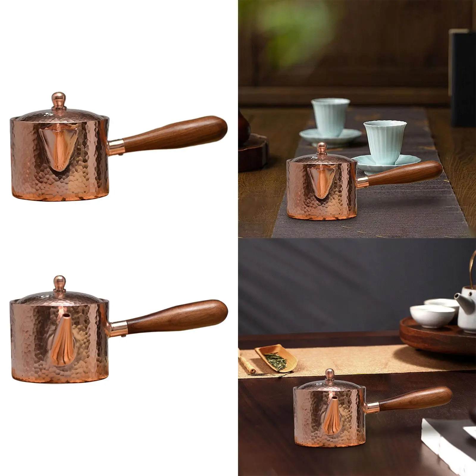 

Copper Kettle 400ml Multifunction Milk Pourer Portable Coffee Maker Kungfu