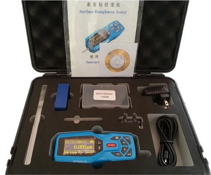 

KR221 Portable Digital Surface Roughness Tester USB Lithium Battery 1-Year For Machine Battery Measurements Includes Cable