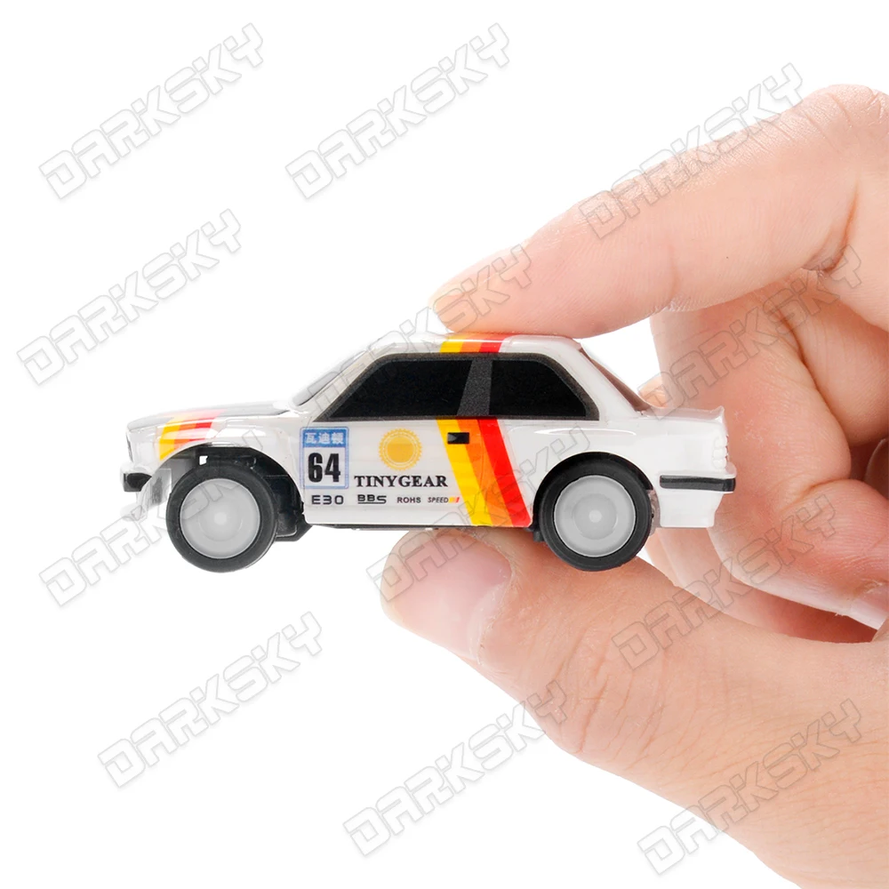 1/64 RTR Mini RC TinyGear RC voiture télécommandée Simulation de bureau arrière entraînement plat voiture de sport voiture de course jouet